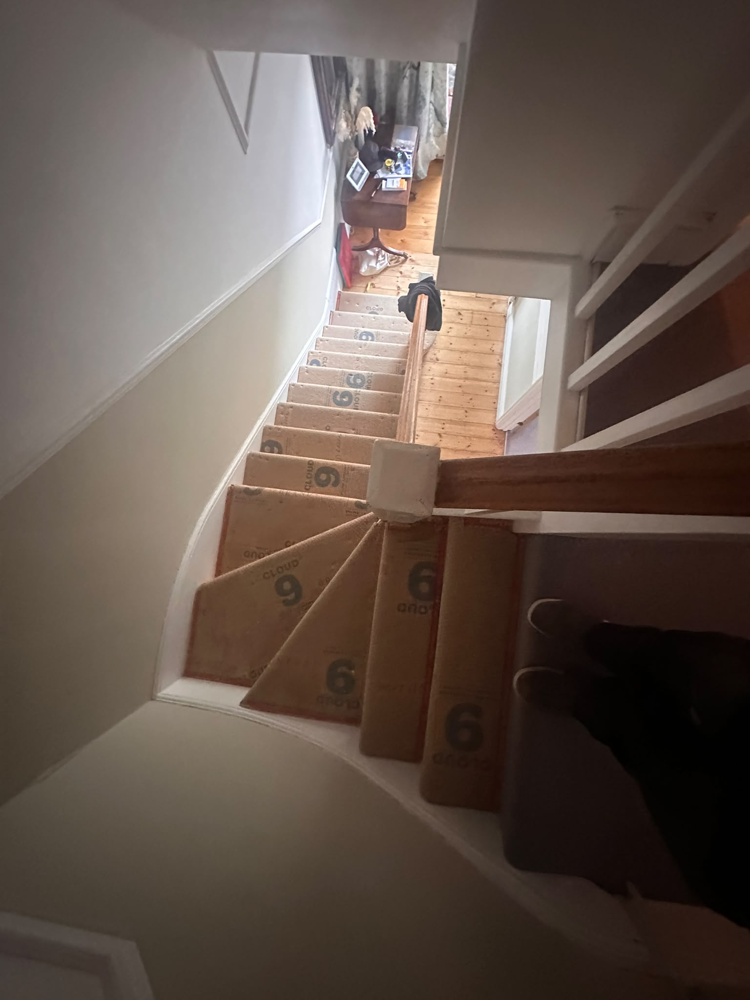 New Underlay on the Stairs