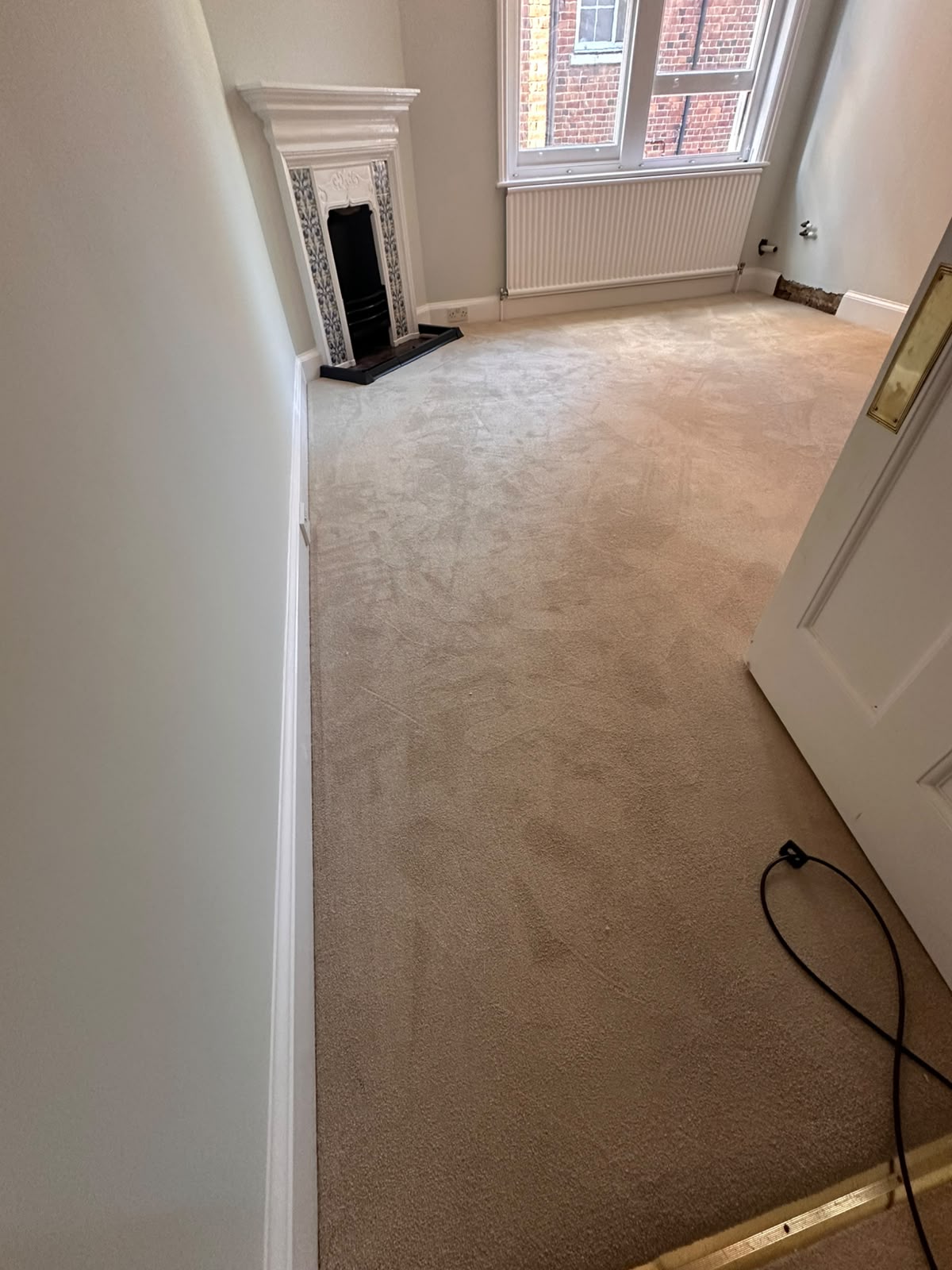 Cream Carpet Fitted in Living Room - Wimbledon SW19
