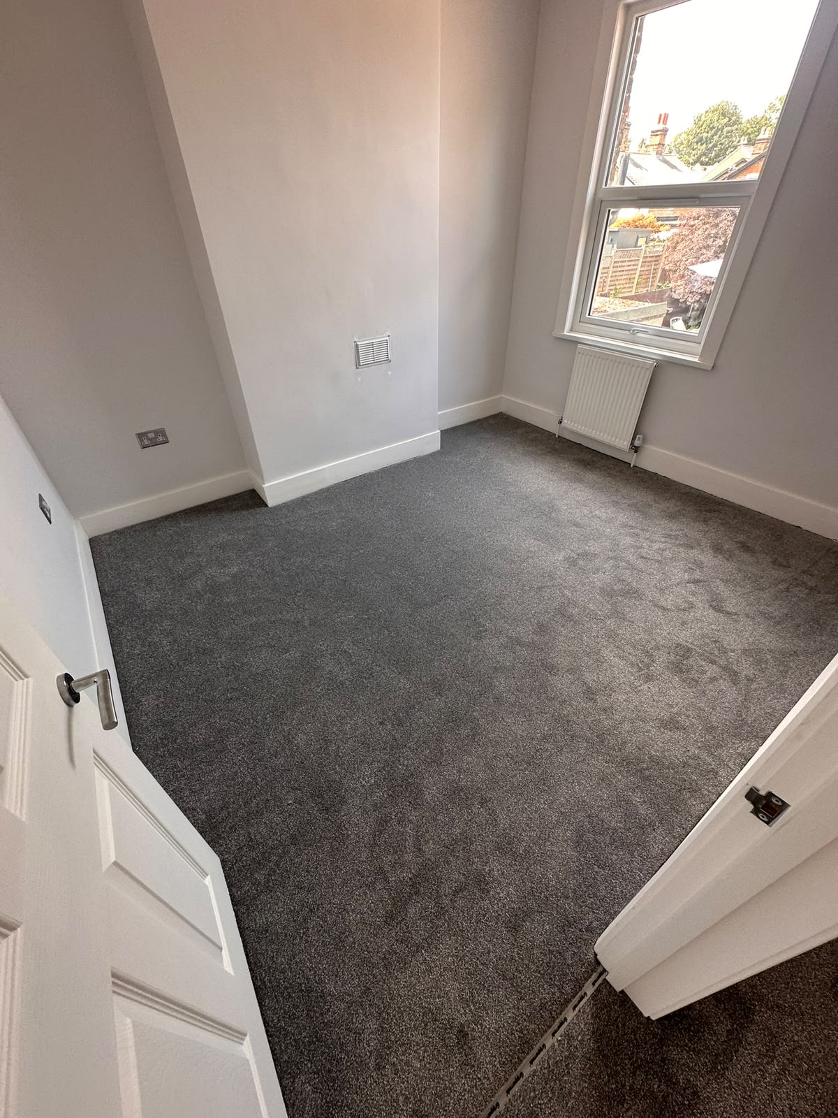 Grey Carpet Fitted in Bedroom - Wimbledon SW19