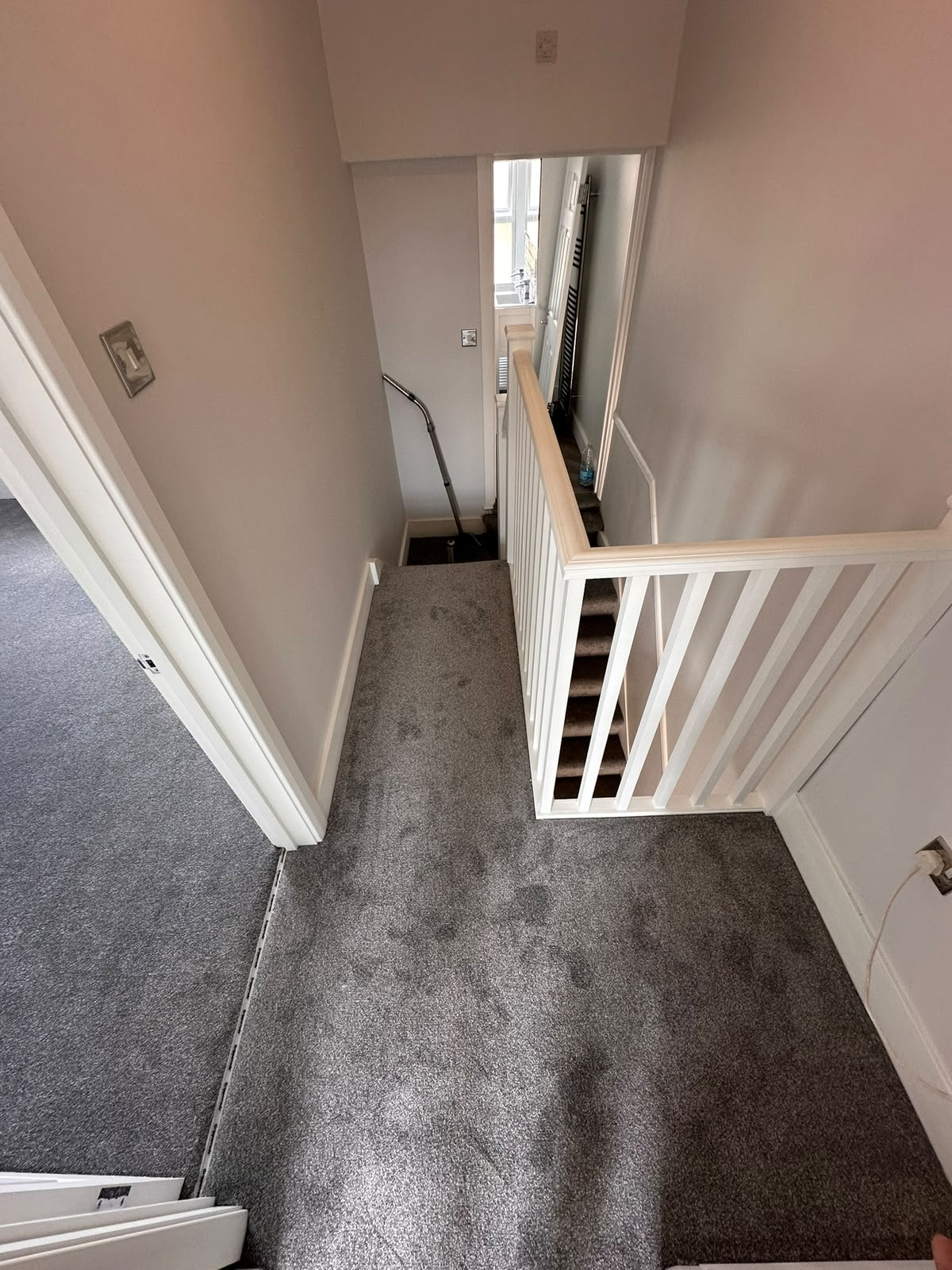 Grey Carpet Fitted on Landing - Wimbledon SW19